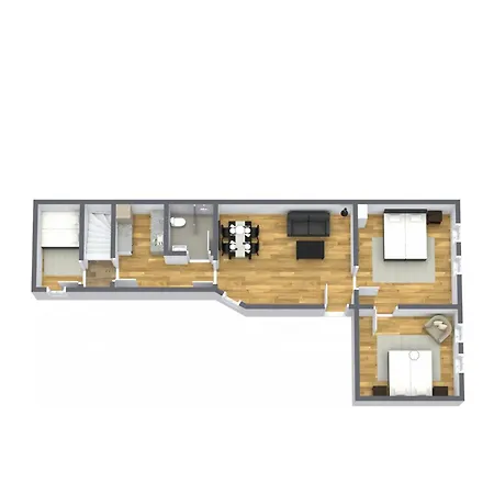 Spacious 3b W Double Beds Centre * 코펜하겐
